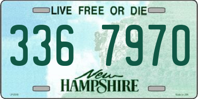 NH license plate 3367970