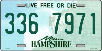 NH license plate 3367971