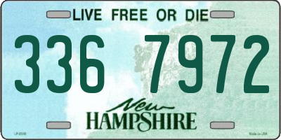 NH license plate 3367972