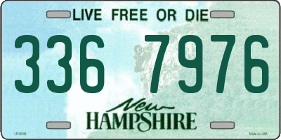 NH license plate 3367976
