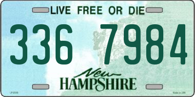 NH license plate 3367984
