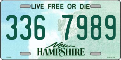 NH license plate 3367989