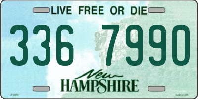 NH license plate 3367990