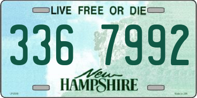 NH license plate 3367992