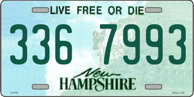 NH license plate 3367993
