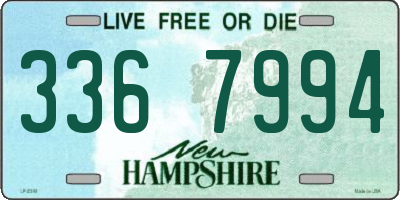 NH license plate 3367994