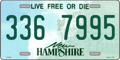 NH license plate 3367995