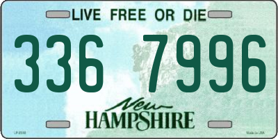 NH license plate 3367996