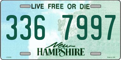NH license plate 3367997