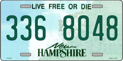 NH license plate 3368048