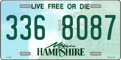NH license plate 3368087