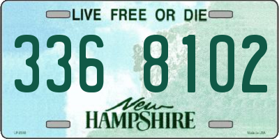 NH license plate 3368102