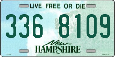 NH license plate 3368109