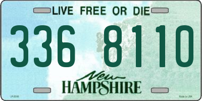 NH license plate 3368110