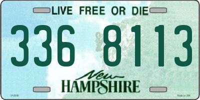 NH license plate 3368113