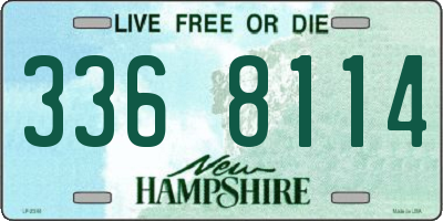 NH license plate 3368114