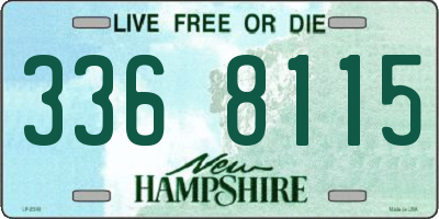 NH license plate 3368115