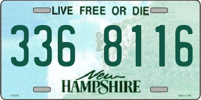 NH license plate 3368116
