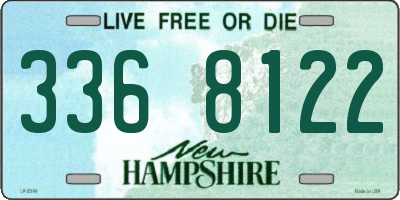 NH license plate 3368122