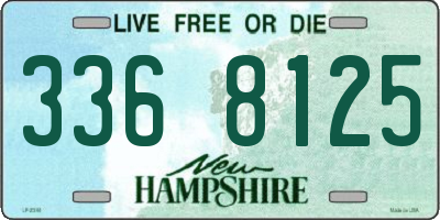 NH license plate 3368125