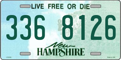NH license plate 3368126