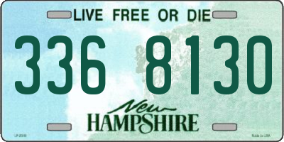 NH license plate 3368130