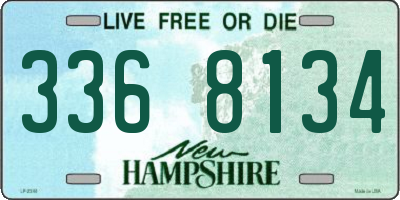 NH license plate 3368134