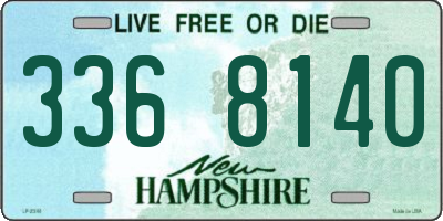 NH license plate 3368140