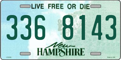 NH license plate 3368143