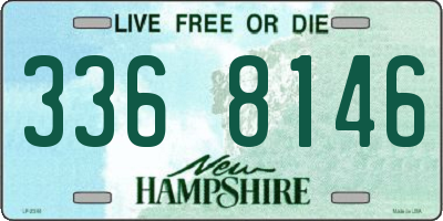 NH license plate 3368146
