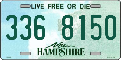 NH license plate 3368150