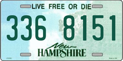NH license plate 3368151