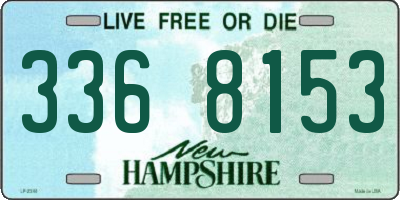 NH license plate 3368153