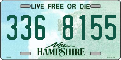 NH license plate 3368155