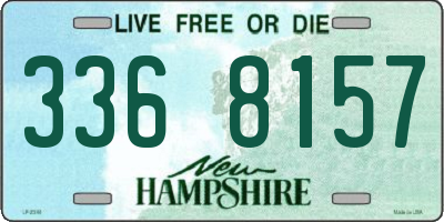 NH license plate 3368157