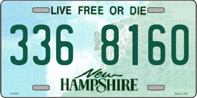 NH license plate 3368160