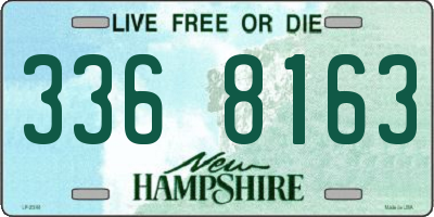 NH license plate 3368163