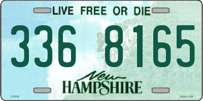 NH license plate 3368165