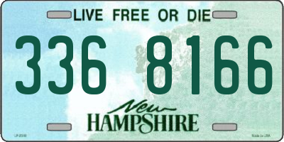 NH license plate 3368166