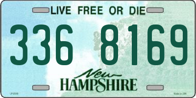 NH license plate 3368169