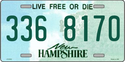 NH license plate 3368170
