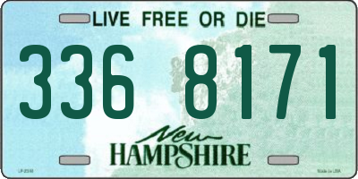 NH license plate 3368171