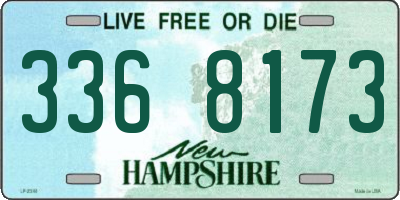 NH license plate 3368173