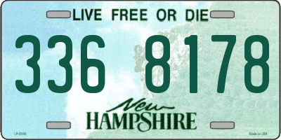 NH license plate 3368178