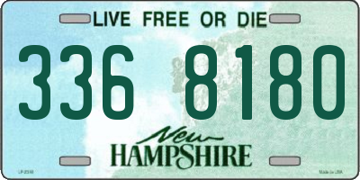 NH license plate 3368180