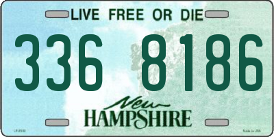 NH license plate 3368186