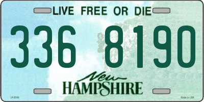 NH license plate 3368190