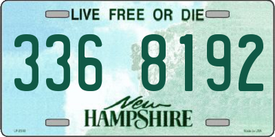 NH license plate 3368192