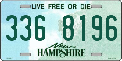 NH license plate 3368196