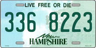 NH license plate 3368223